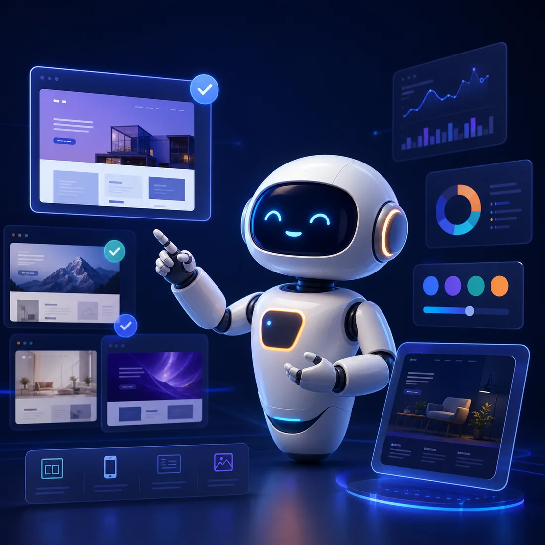 Trợ lý AI tư vấn giao diện website