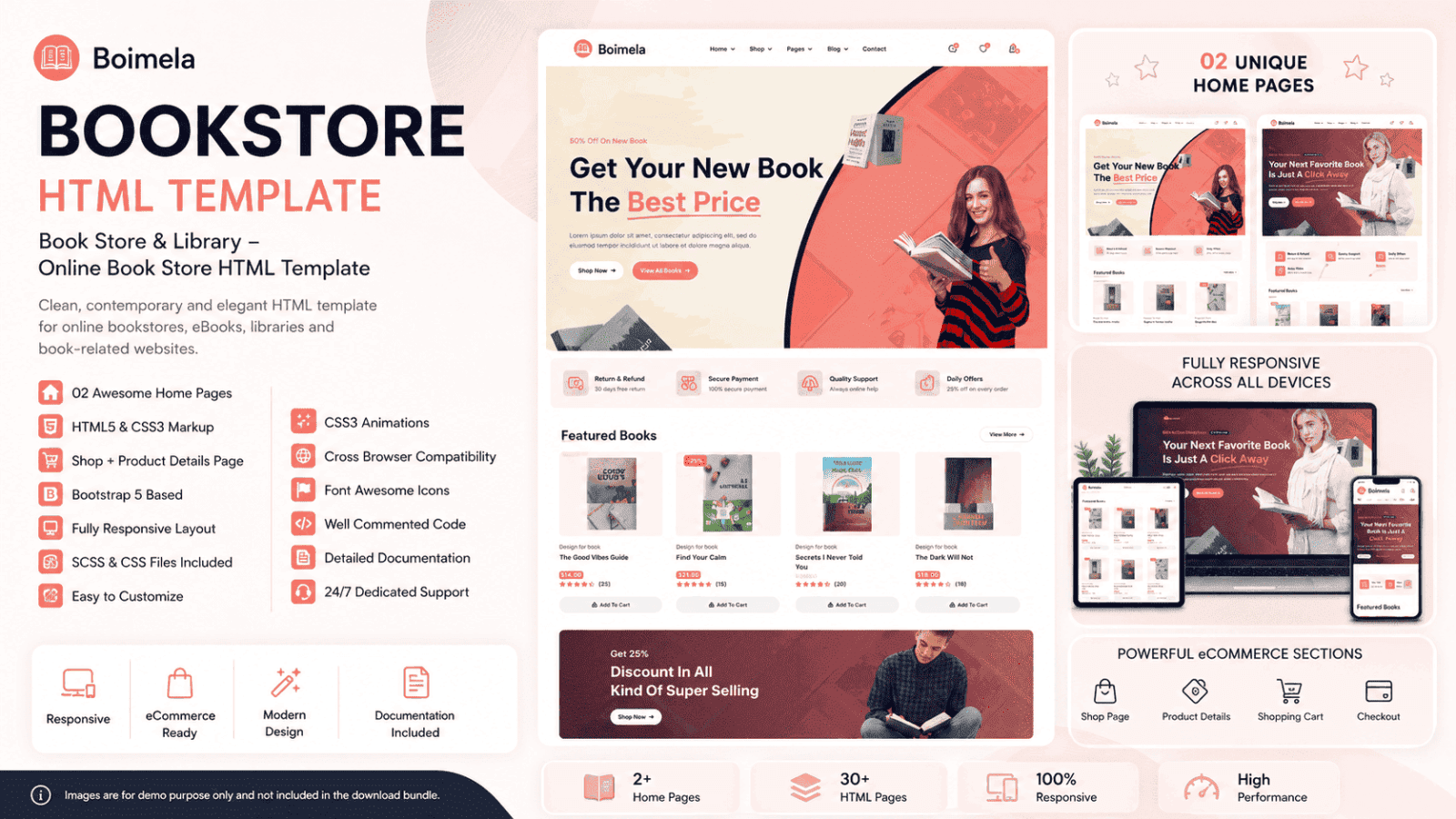 Boimela - Bookstore & Bookshop eCommerce HTML Template