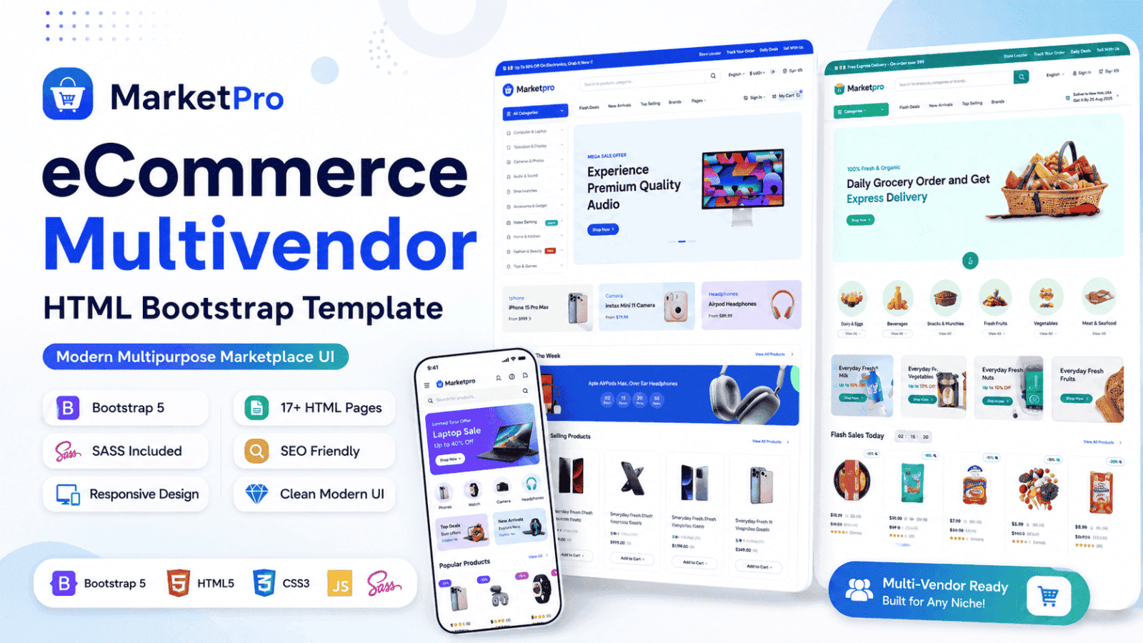 MarketPro - eCommerce Multivendor Marketplace Template